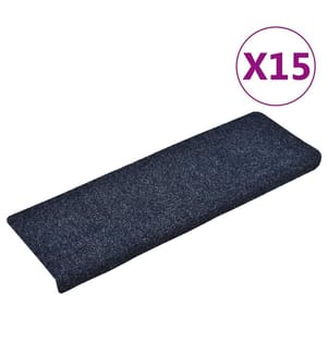 Stufenmatten Selbstklebend 15 Stk. 65x21x4 cm Blau Rechteckiger Rand