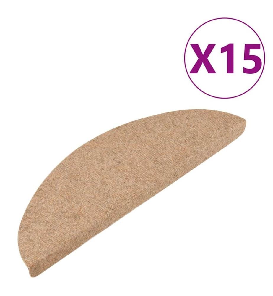 Stufenmatten Selbstklebend 15 Stk. 56x17x3 cm Beige