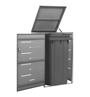Mülltonnenbox für 1 Tonne 69x77,5x112,5 cm Edelstahl