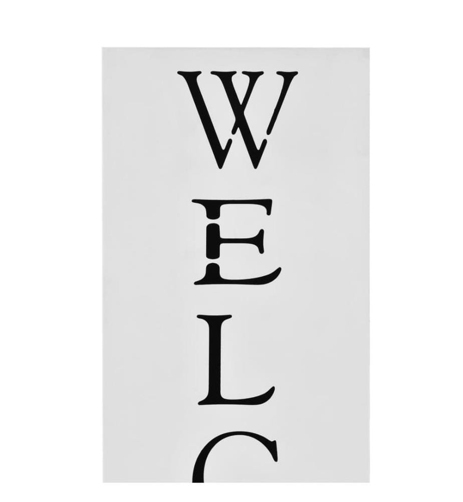 Porte-parapluie Welcome Acier Blanc
