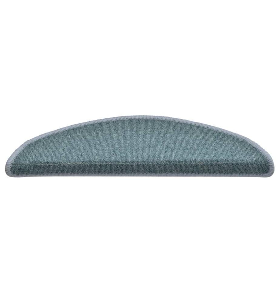 Stufenmatten 15 Stk. 56x17x3 cm Seeblau Halbrund