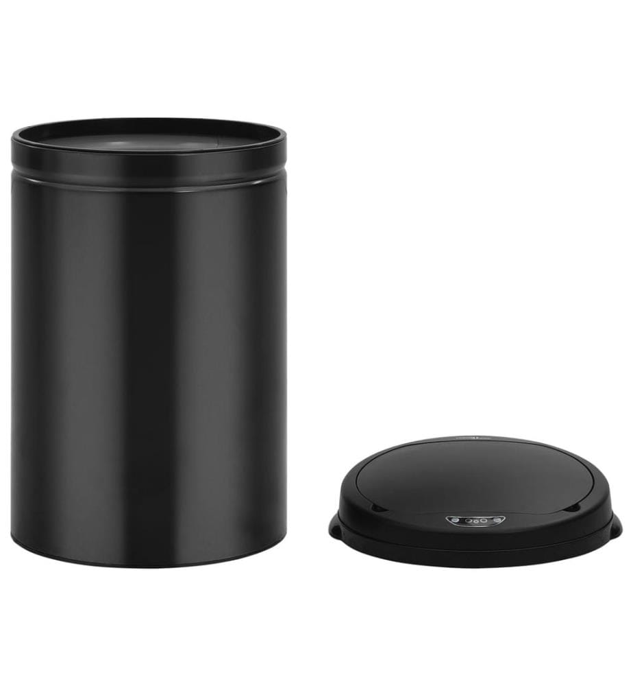 Automatischer Sensor-Mülleimer 30 L Kohlenstoffstahl Schwarz