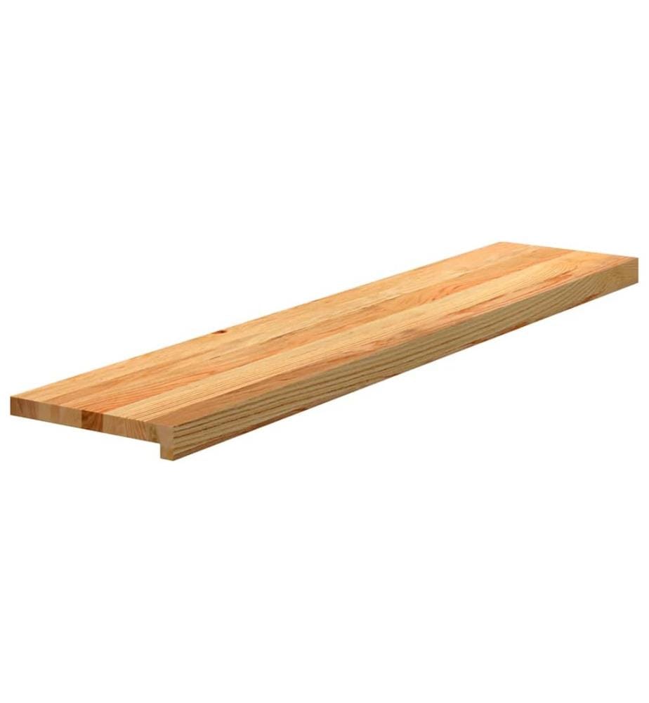 Treppenstufen 16 Stk. Hellbraun 120x25x2 cm Massivholz Eiche