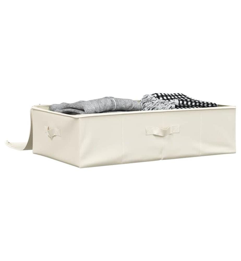 Aufbewahrungsbox Stoff 70x40x18 cm Creme
