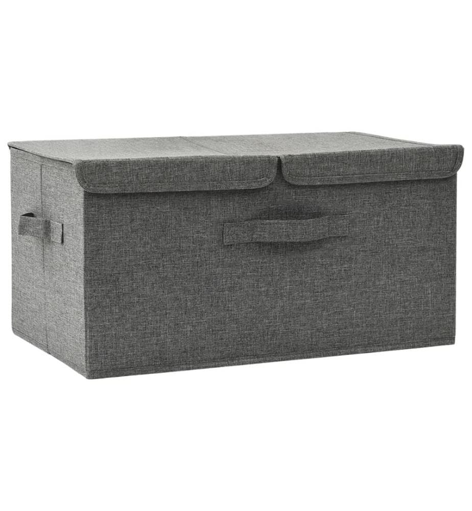 Aufbewahrungsbox Stoff 50x30x25 cm Anthrazit