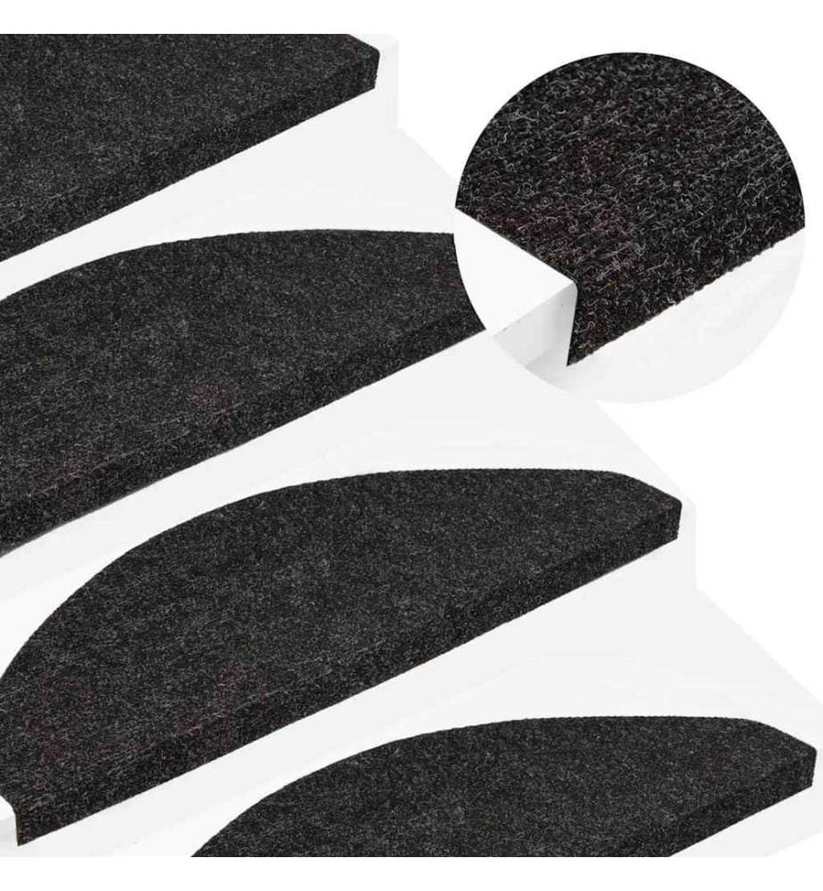 Stufenmatten Selbstklebend 20 Stk. Schwarz 56x17x3 cm