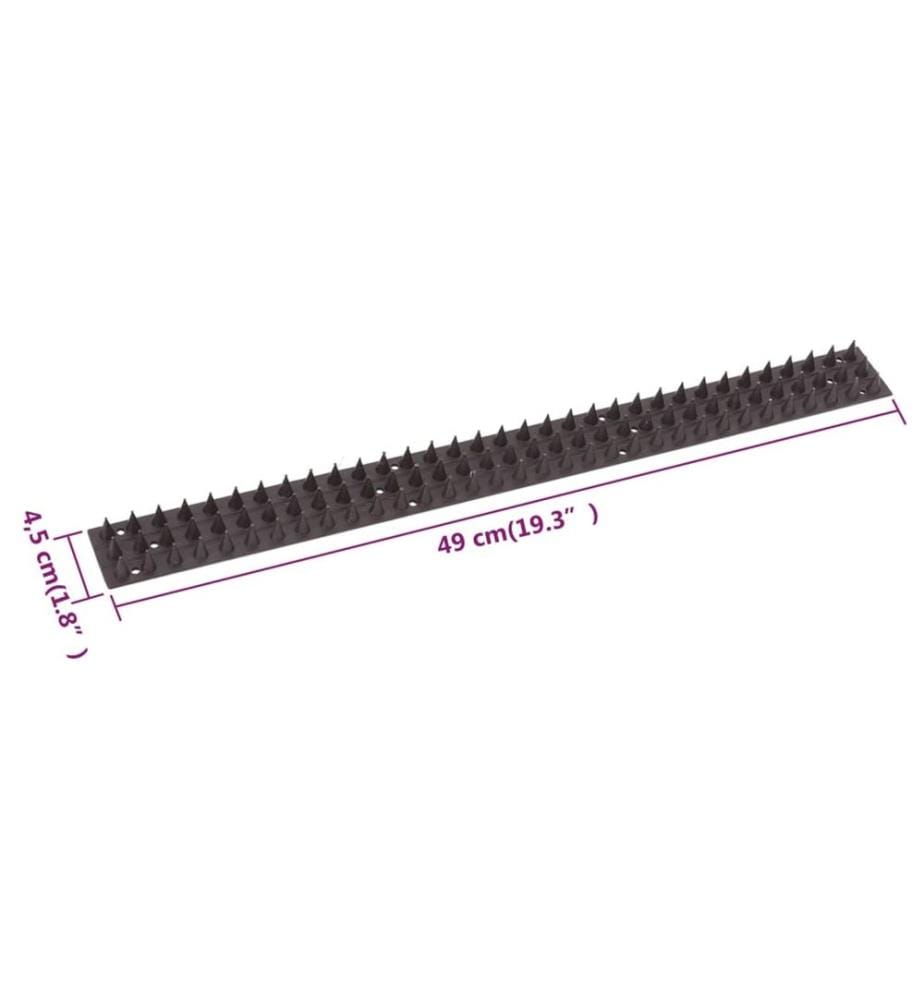 20 x Vogelabwehr-Spikes 49 x 4,5 x 1,7 cm