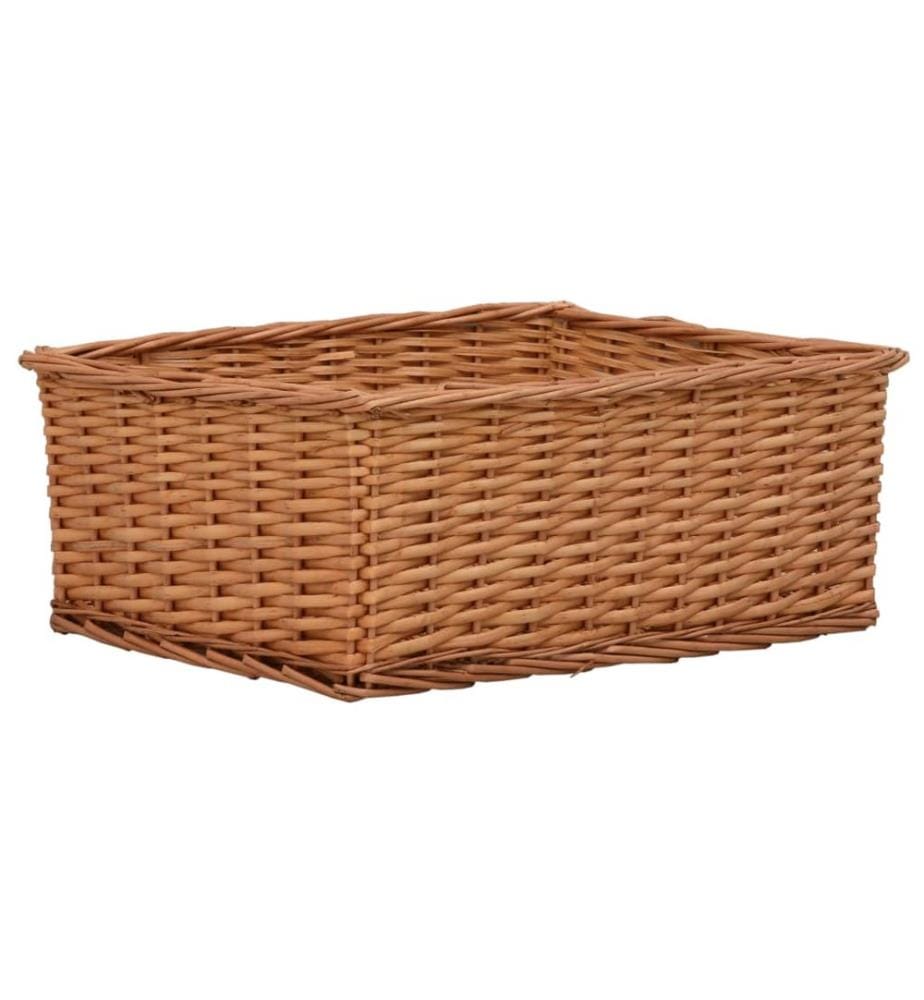 Ensemble de paniers gigognes 4 pcs Marron Saule