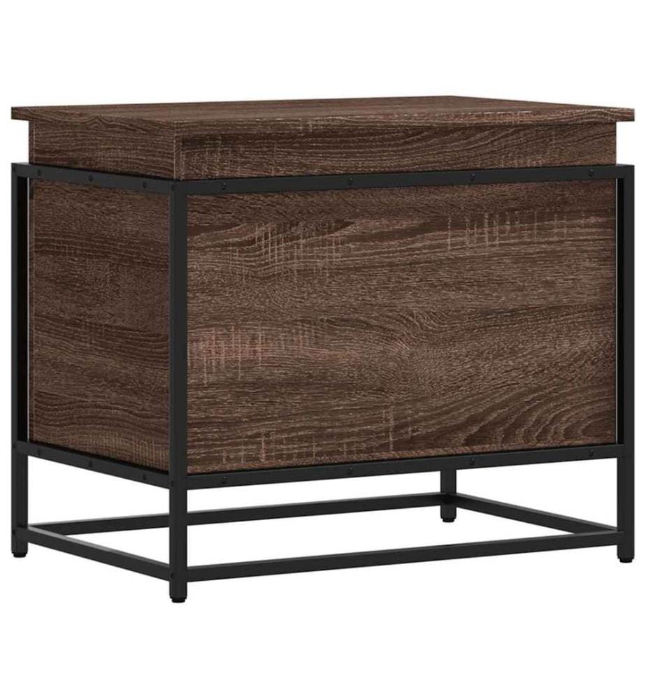Aufbewahrungsbox mit Deckel Eichen-Optik 60x40x51,5 cm