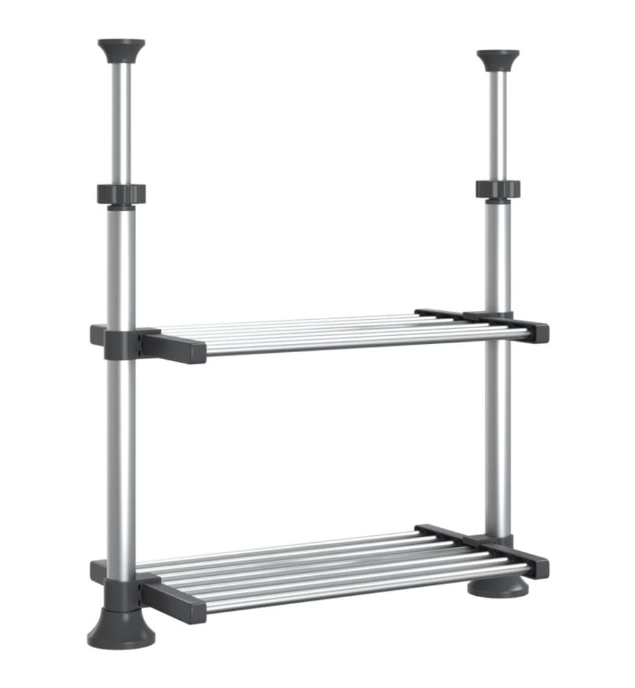 Küchenregal 50x25x(50-70) cm Aluminium