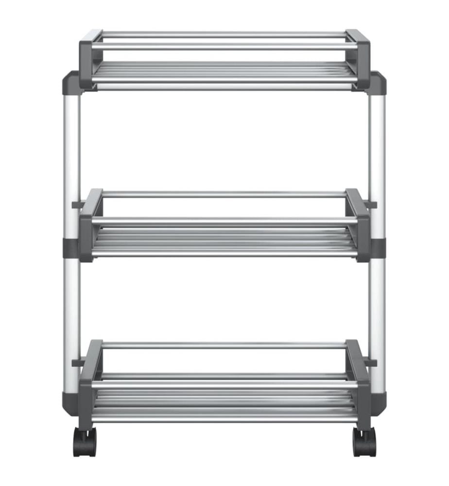 Chariot de rangement 59x20x75 cm aluminium