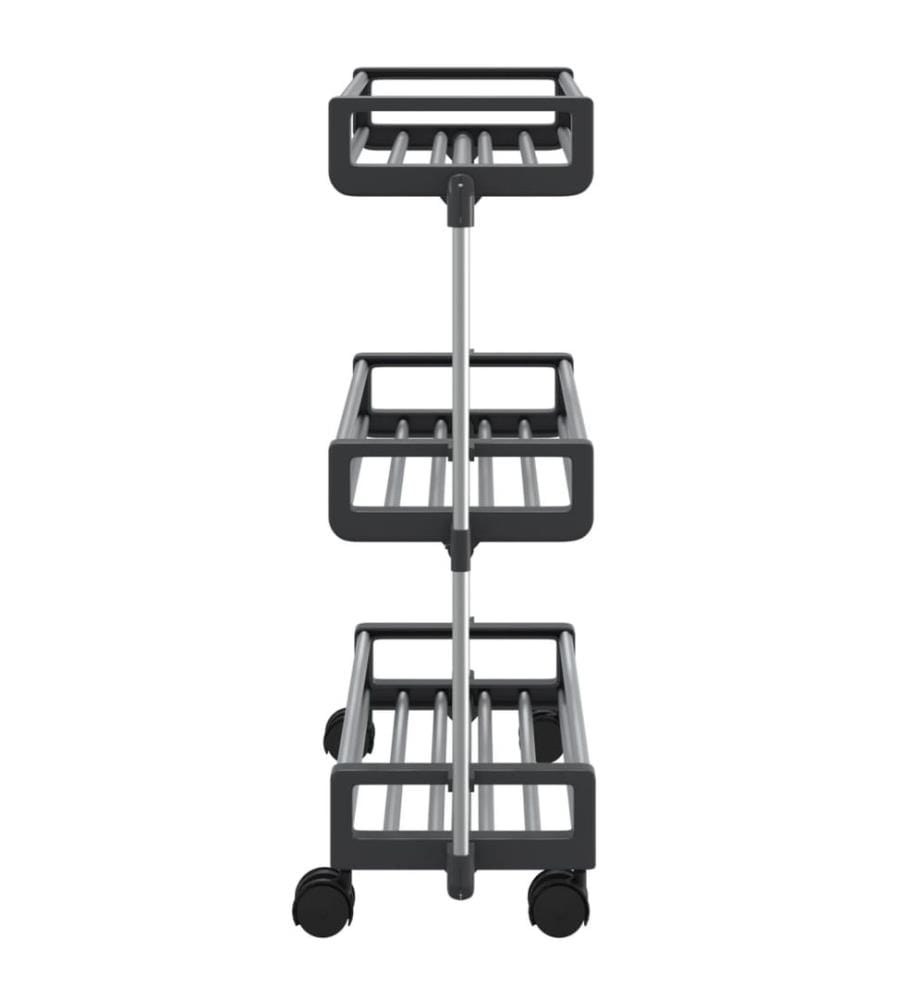 Chariot de rangement 59x20x75 cm aluminium