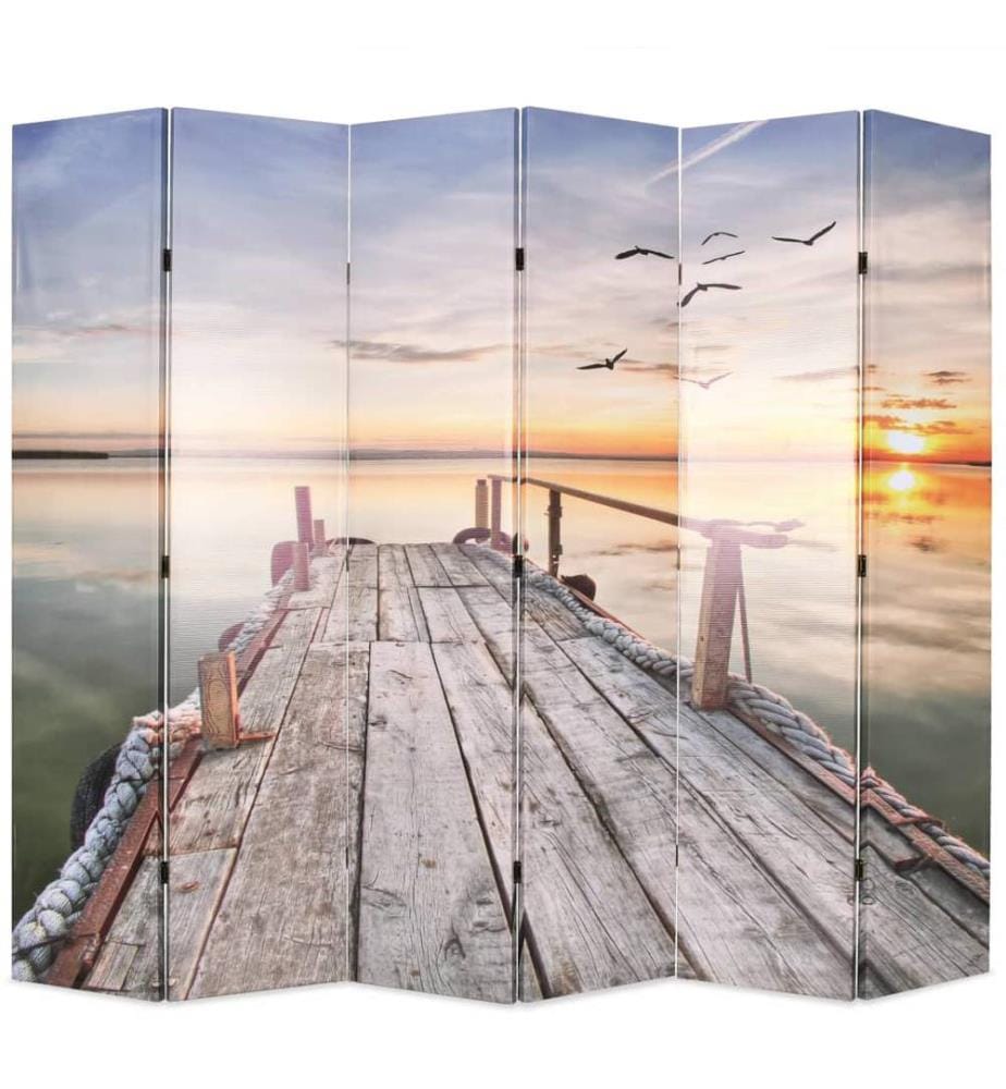 Cloison de séparation pliable 228 x 170 cm Lac