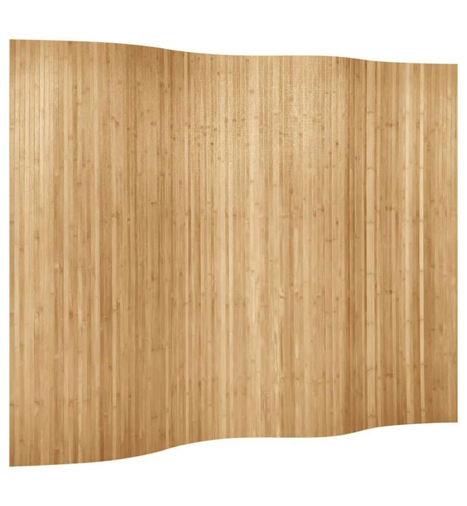 Cloison de séparation bambou largeur 250 cm hauteur 165 cm naturel