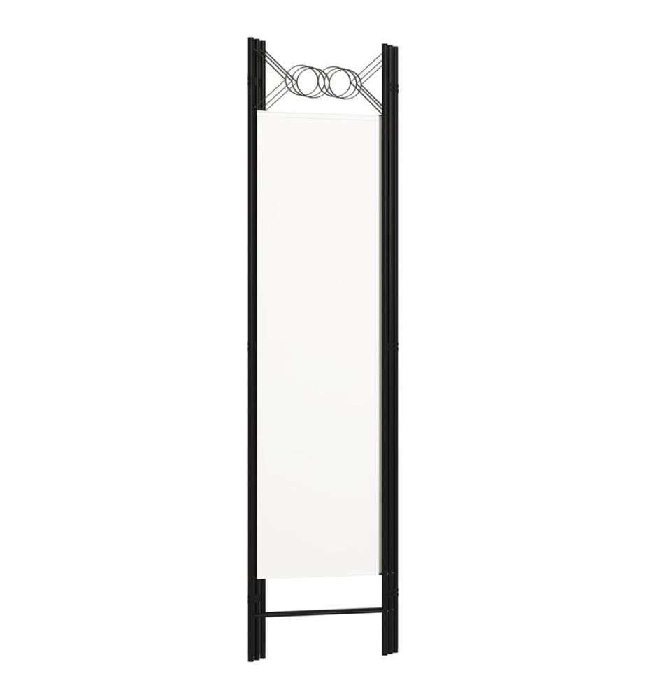 3-tlg. Raumteiler Weiss 120×180 cm