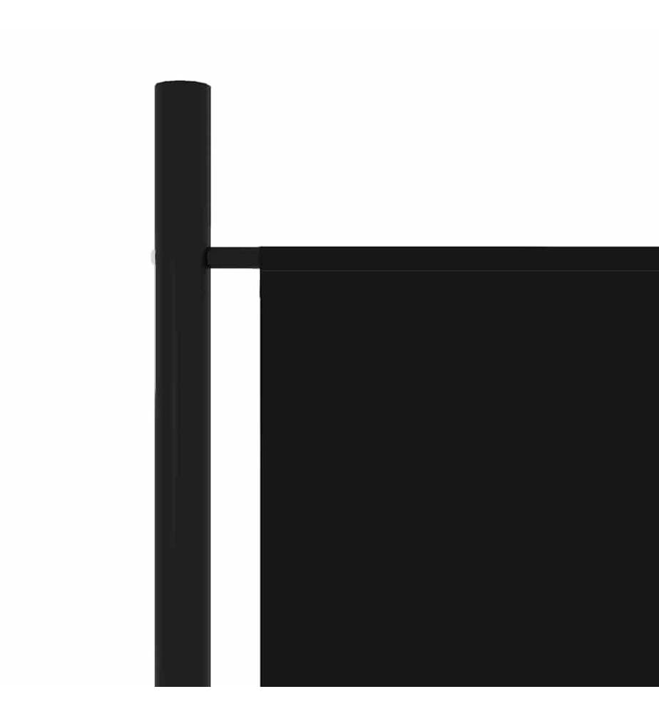 4-tlg. Raumteiler Schwarz 200x180 cm