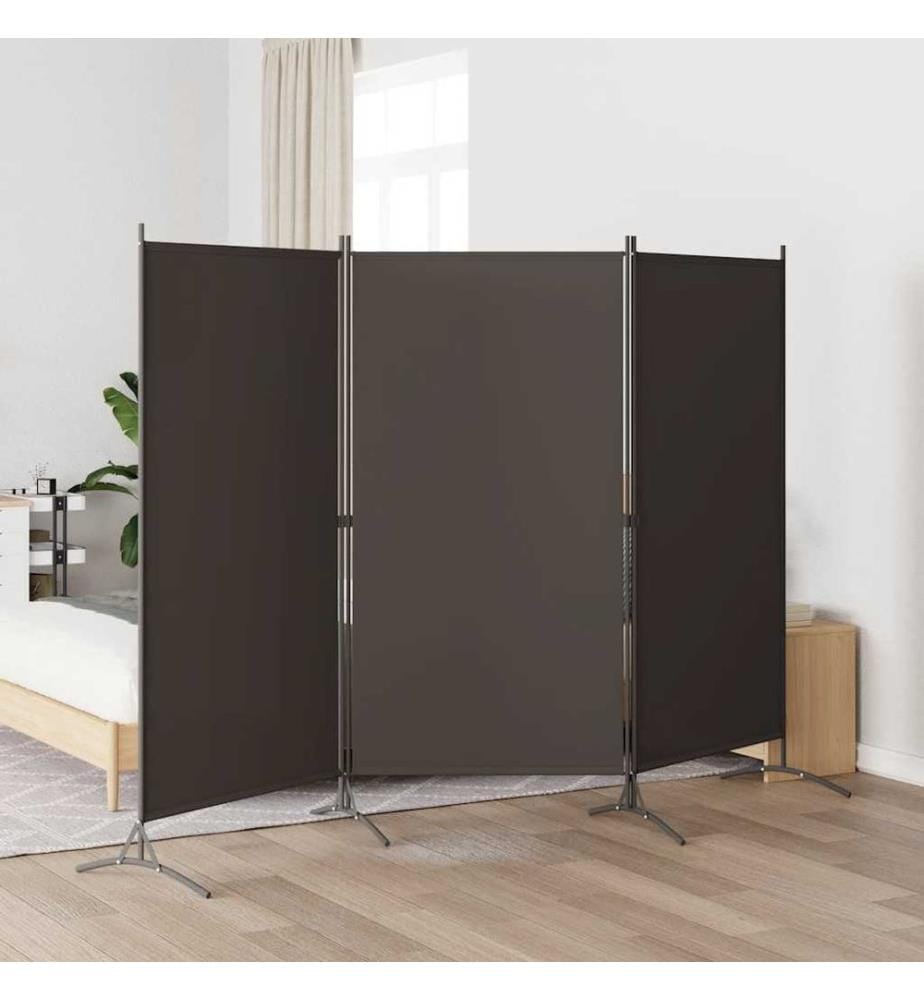 3-tlg. Raumteiler Anthrazit 260x180 cm