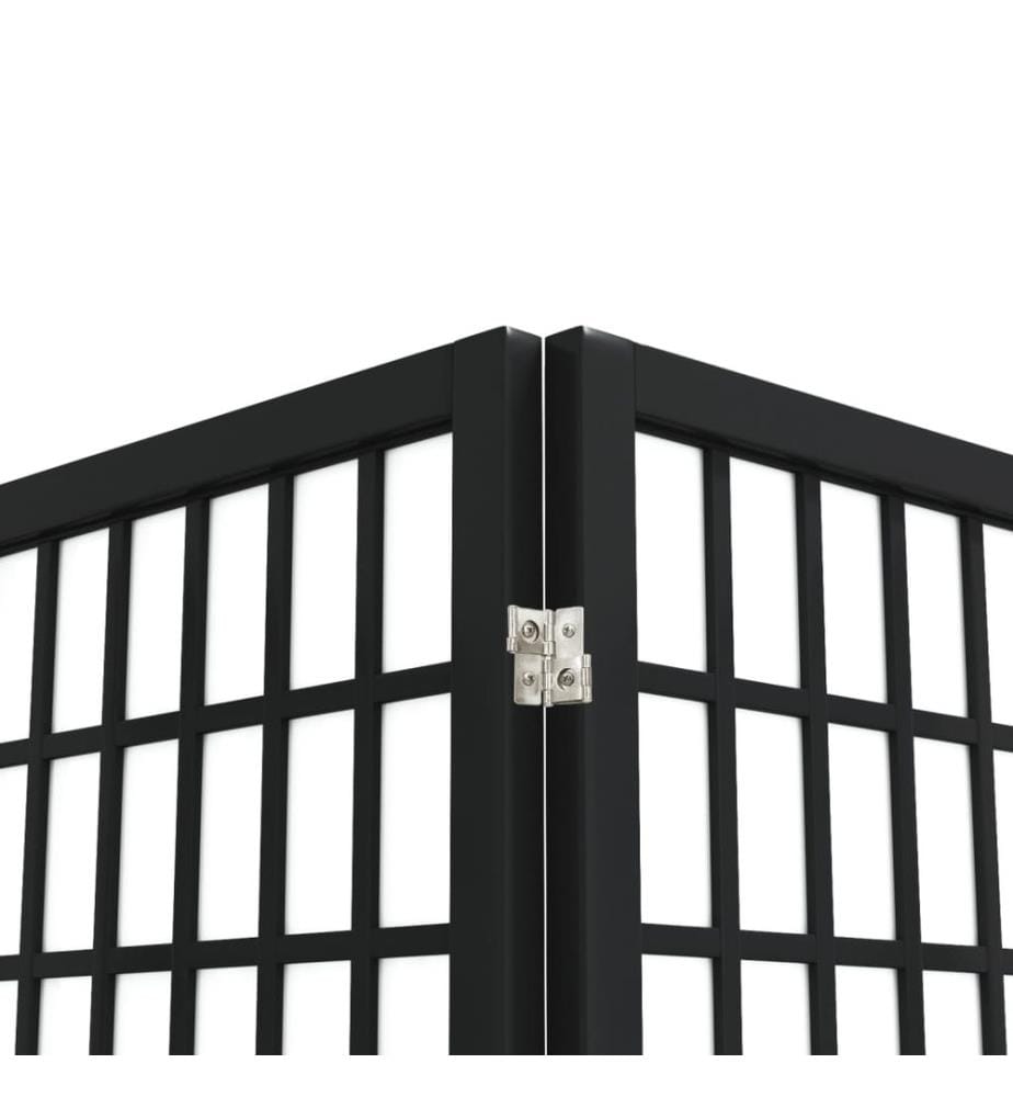 Cloison de séparation pliable 5 panneaux 200x170 cm Noir