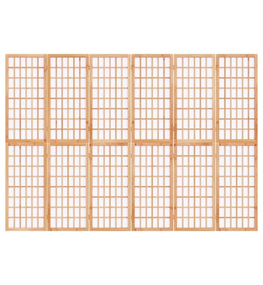 Cloison de séparation pliable 6 panneaux 240x170 cm