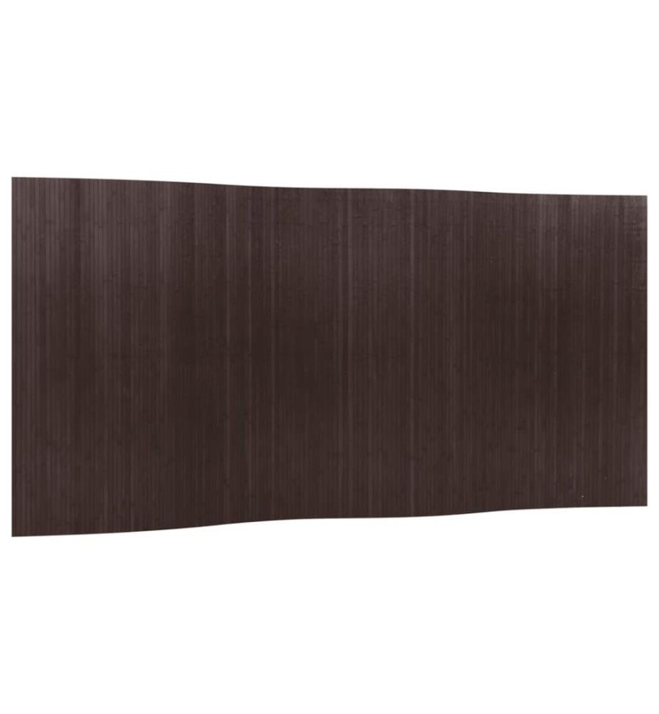 Paravent Dunkelbraun Breite 400 cm Höhe 165 cm Bambus