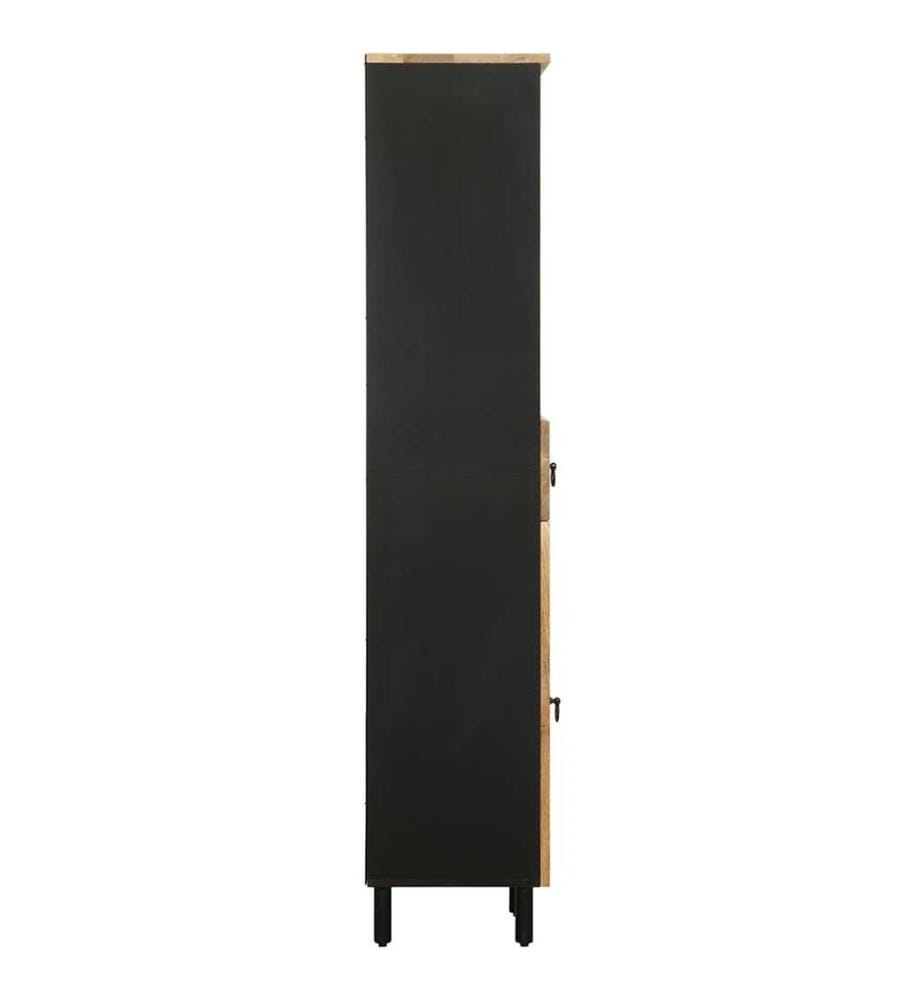 Badschrank 38x33,5x160 cm Massivholz Mango