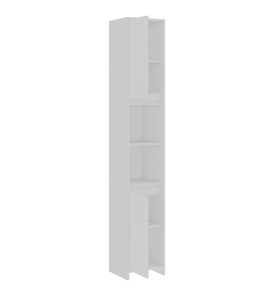 Badezimmerschrank Weiss 30x30x183,5 cm Holzwerkstoff