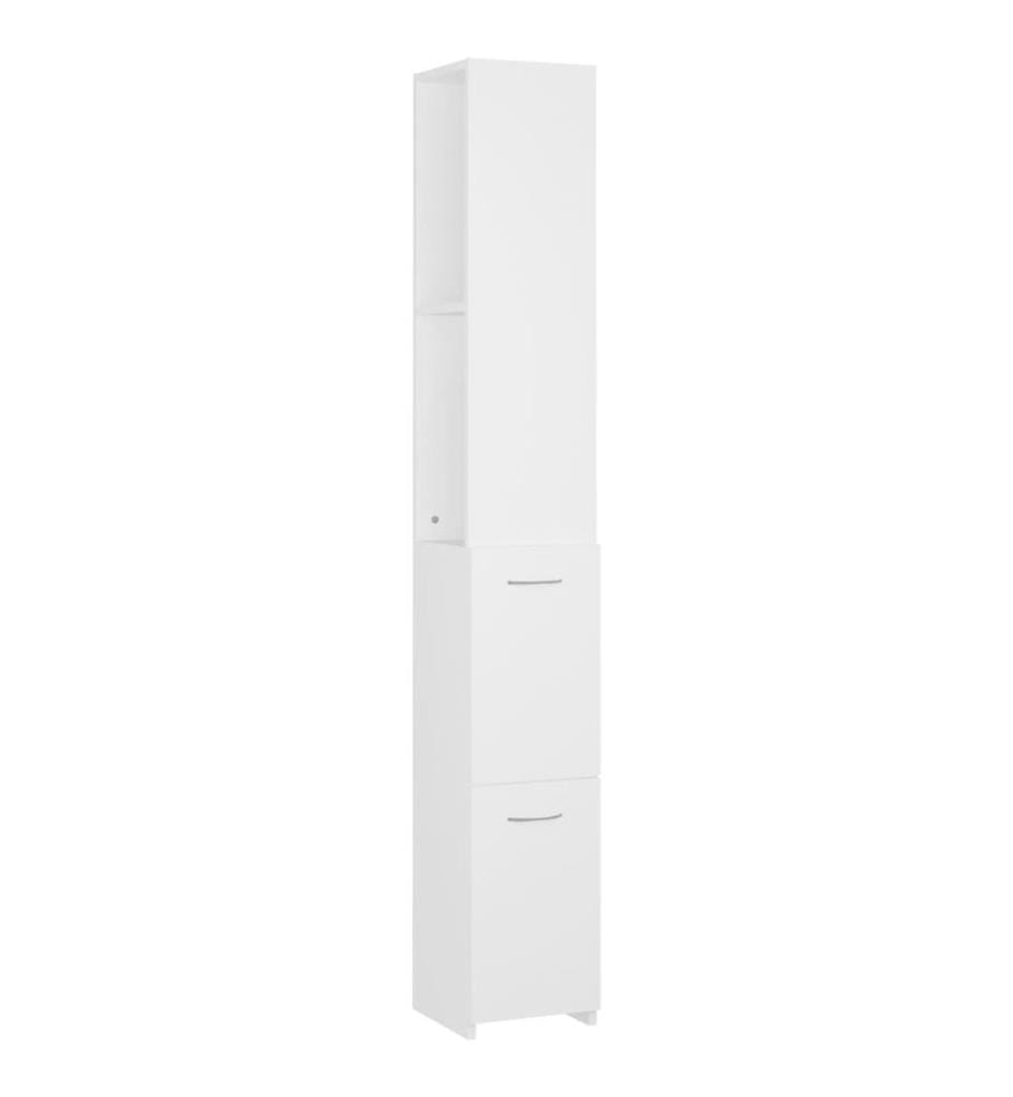 Badschrank Weiss 25x26,5x170 cm Holzwerkstoff