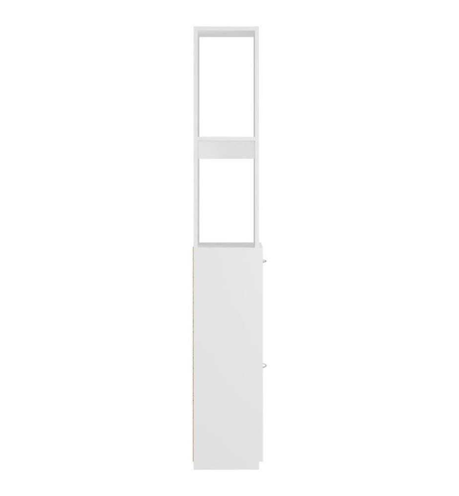 Badschrank Weiss 25x26,5x170 cm Holzwerkstoff
