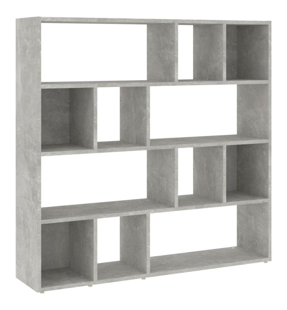 Bücherregal/Raumteiler Betongrau 105x24x102 cm