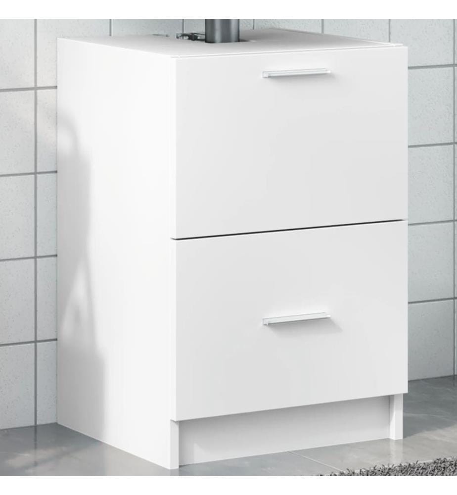 Armoire d'évier blanc 40x37x59 cm bois d'ingénierie