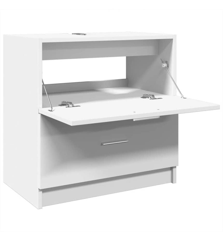 Armoire d'évier blanc 59x37x59 cm bois d'ingénierie