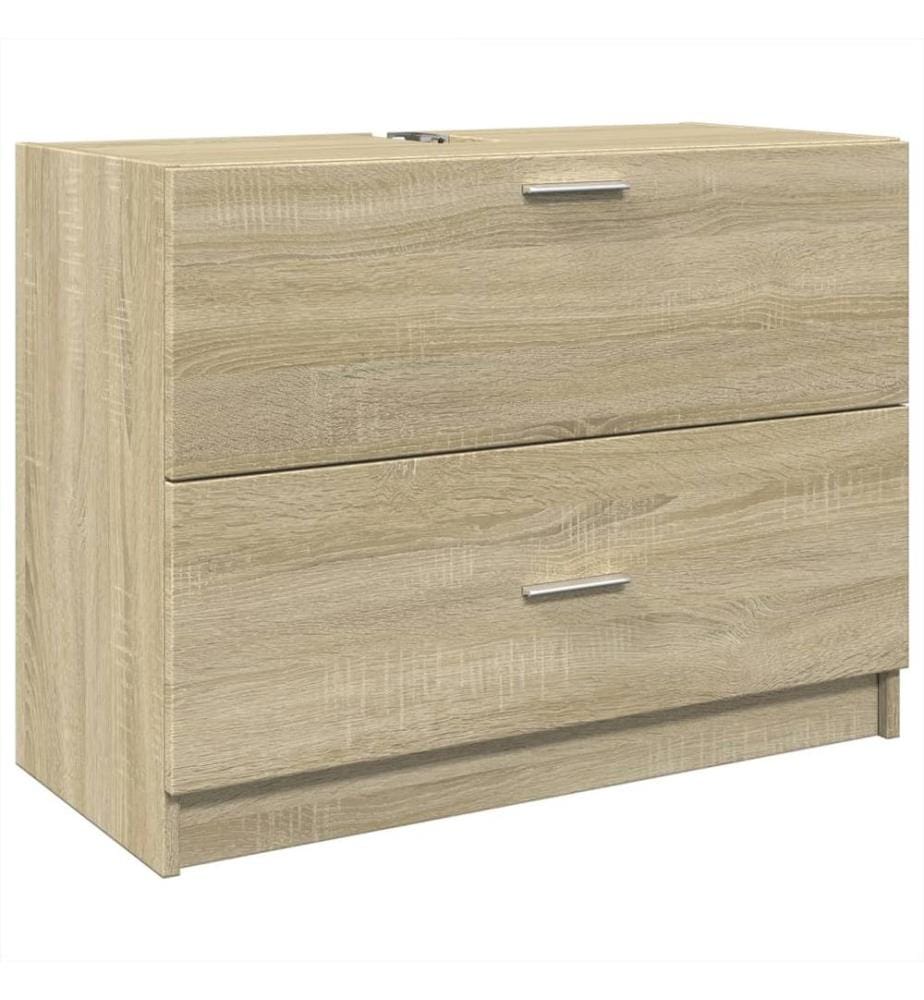 Armoire d'évier chêne sonoma 78x37x59 cm bois d'ingénierie
