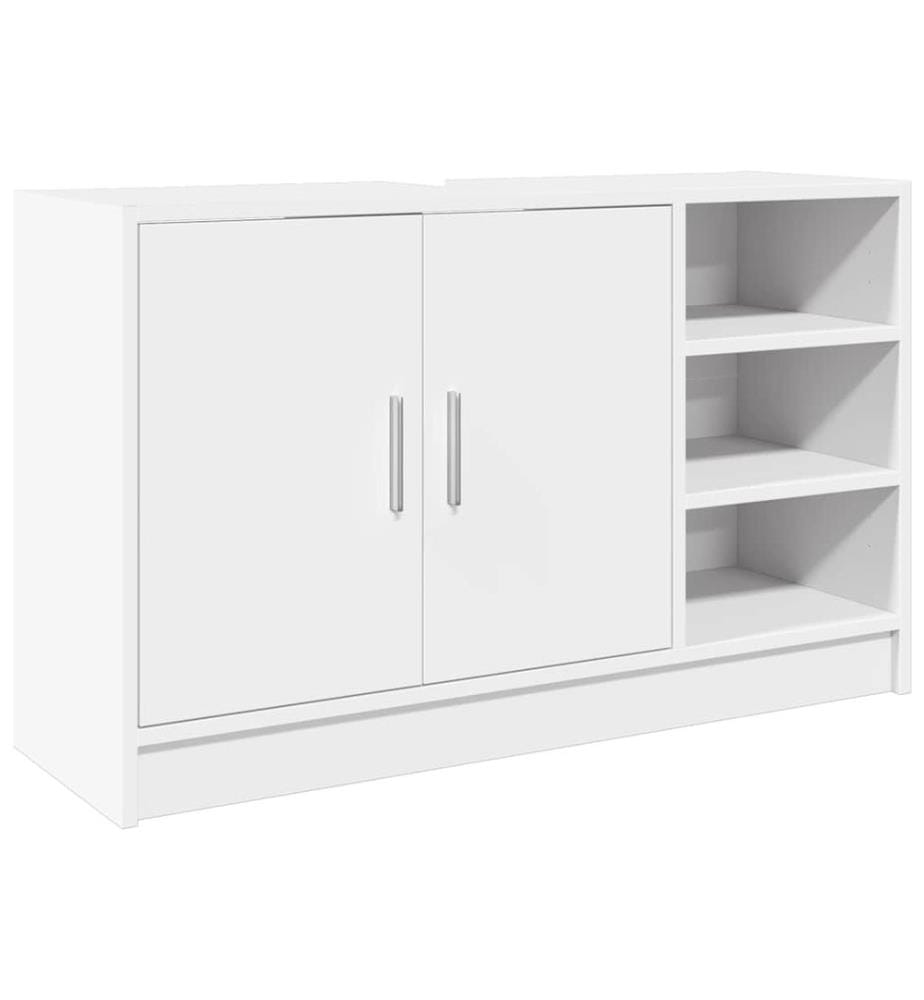 Armoire d'évier blanc 90x29x55 cm bois d'ingénierie