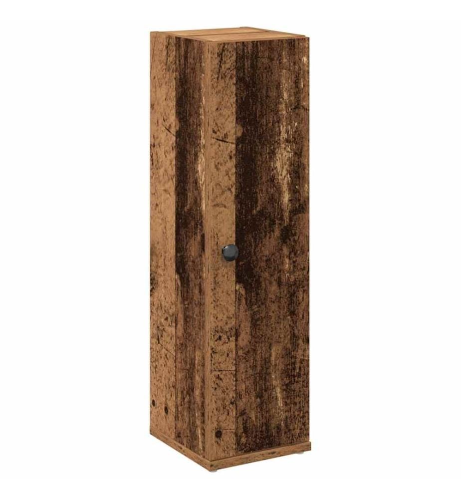 Badezimmerschrank mit Rollenhalter Altholz-Optik 20,5x22x72 cm