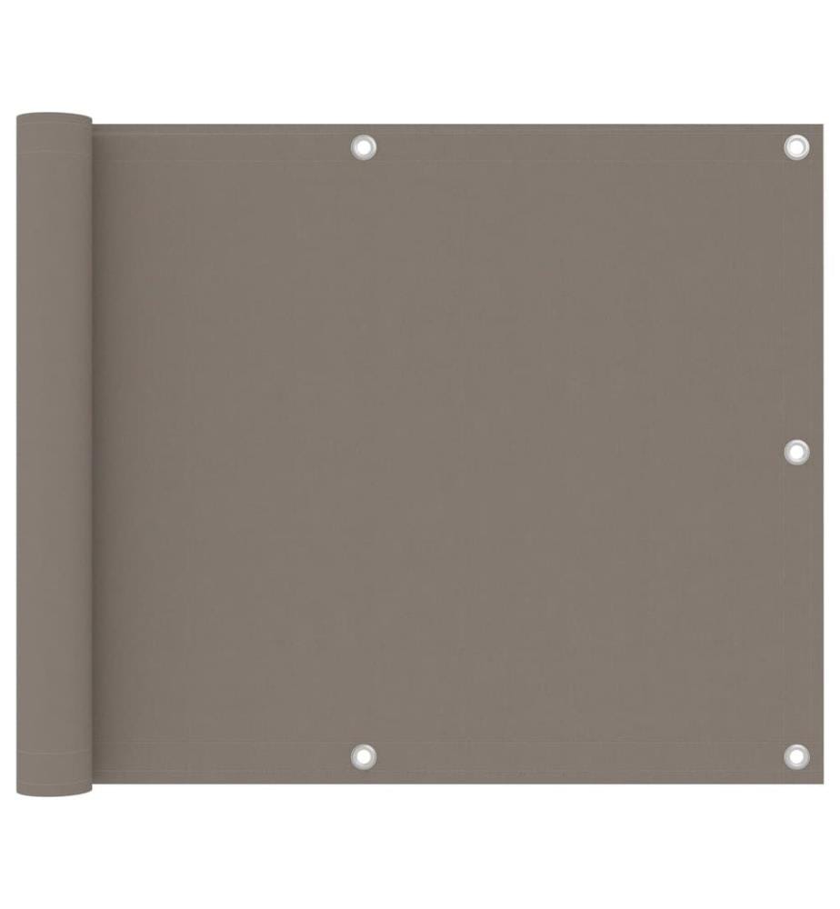 Balkon-Sichtschutz Taupe 75x300 cm Oxford-Gewebe