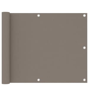 Balkon-Sichtschutz Taupe 75x400 cm Oxford-Gewebe