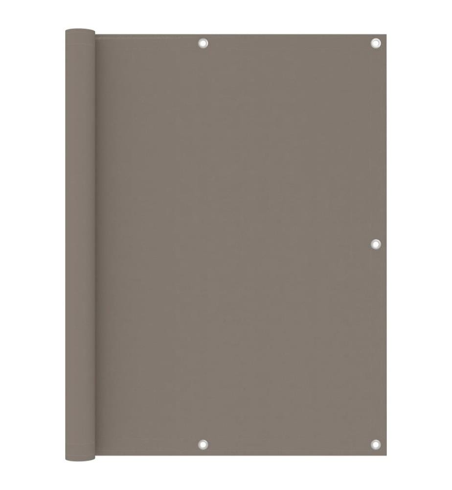 Balkon-Sichtschutz Taupe 120x500 cm Oxford-Gewebe