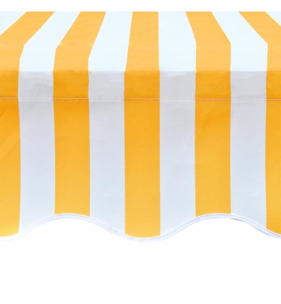 Markisenbespannung Canvas Orange & Weiss 350x250 cm