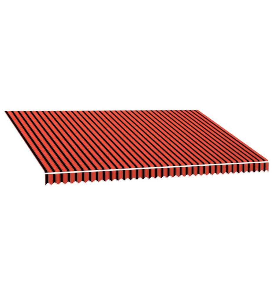 Markisenbespannung Canvas Orange & Braun 500x300 cm