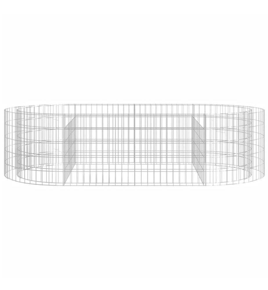 Gabionen-Hochbeet Verzinktes Eisen 200x100x50 cm