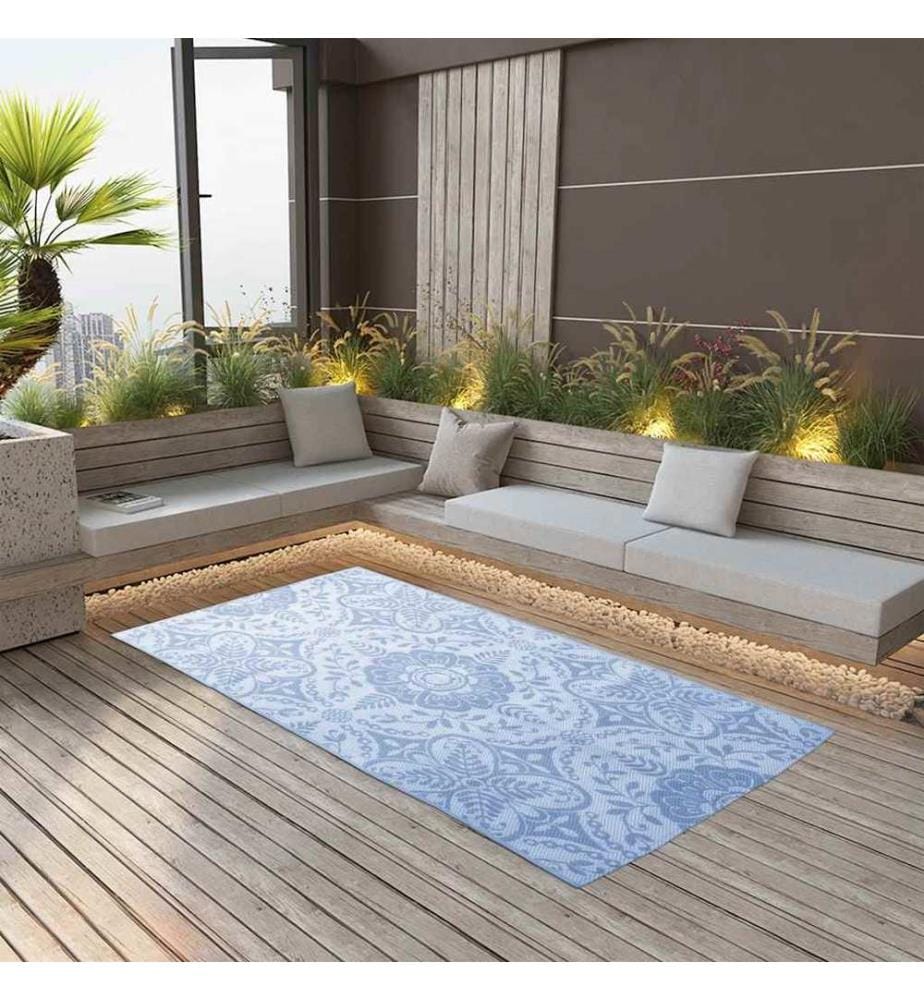 Outdoor-Teppich ARAKIL Babyblau 160x230 cm PP