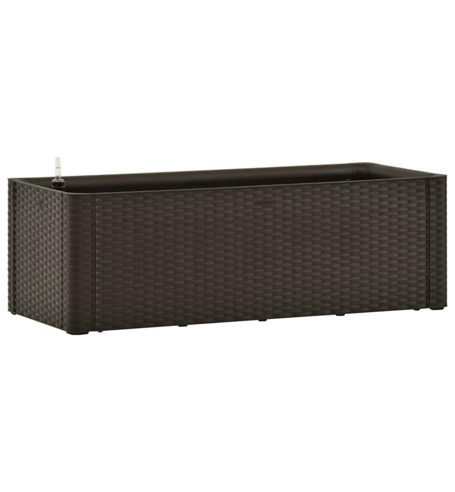 Garten-Hochbeet mit Selbstbewässerungssystem Mokka 100x43x33 cm