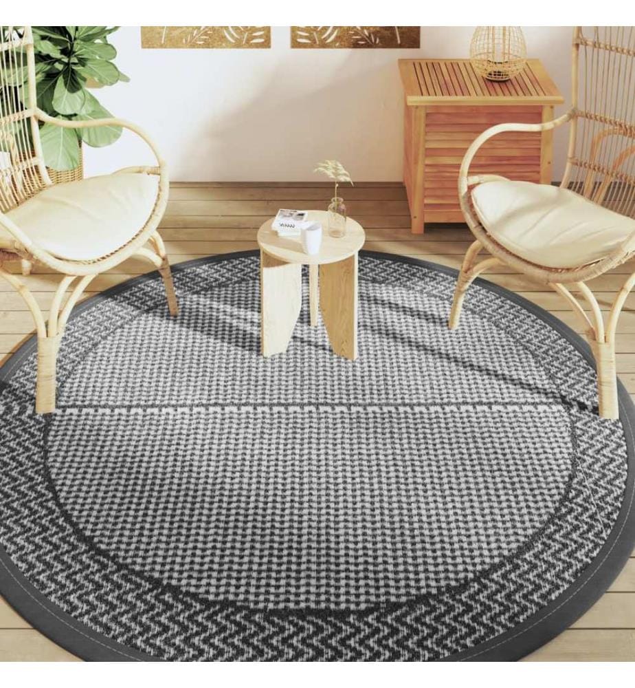 Outdoor-Teppich ARAKIL Grau Ø200 cm PP