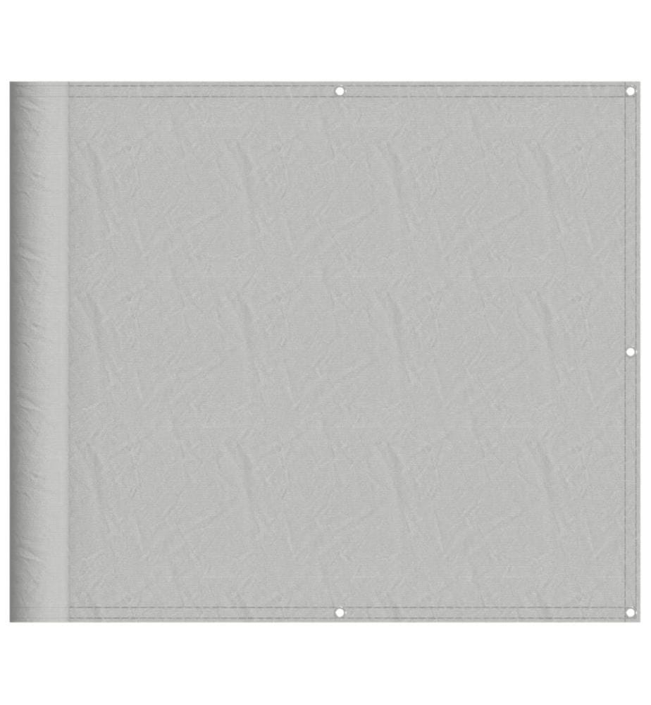 Balkon-Sichtschutz Hellgrau 90x700 cm 100 % Polyester Oxford