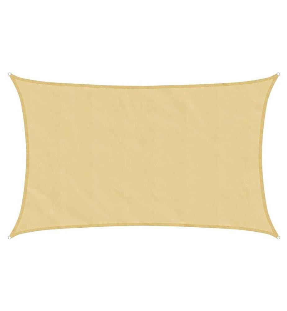 Sonnensegel Sandfarbe 8x5 m 100% Polyester Oxford