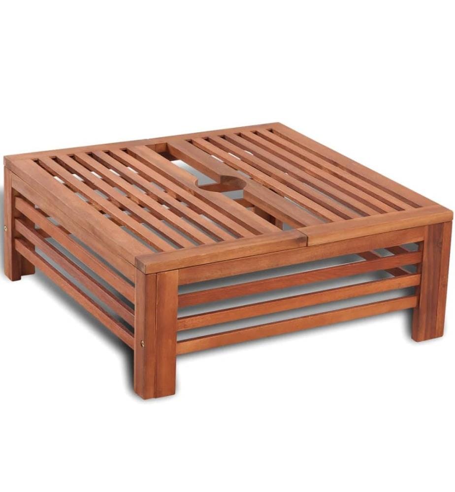 Couverture de support de parasol en bois
