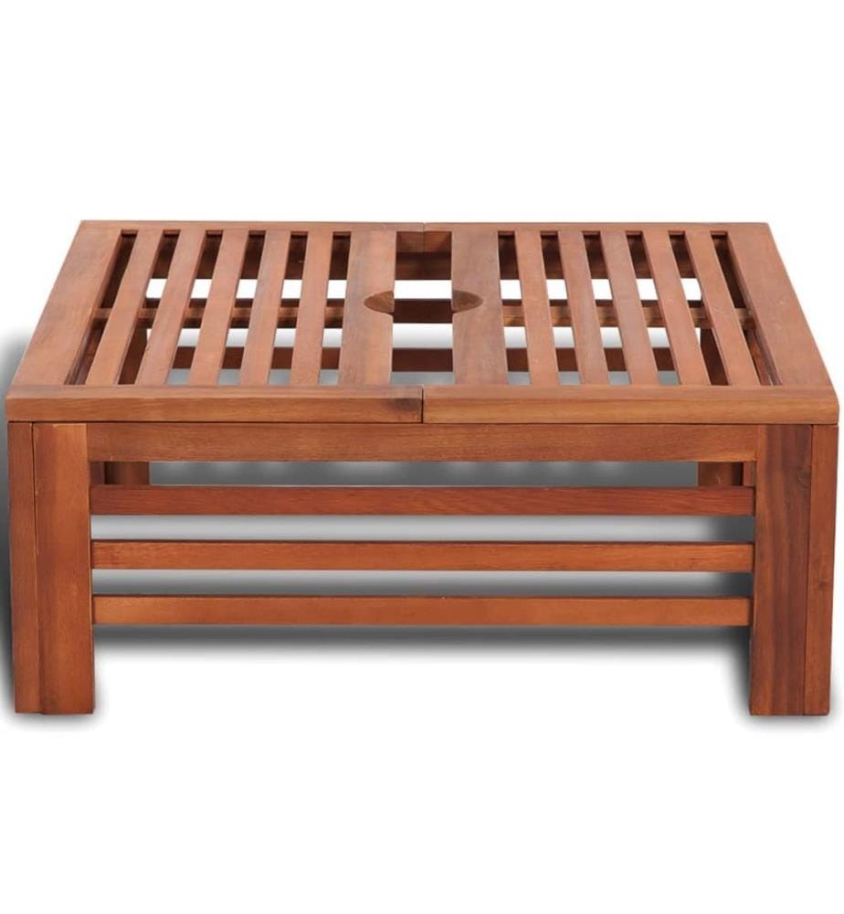 Couverture de support de parasol en bois