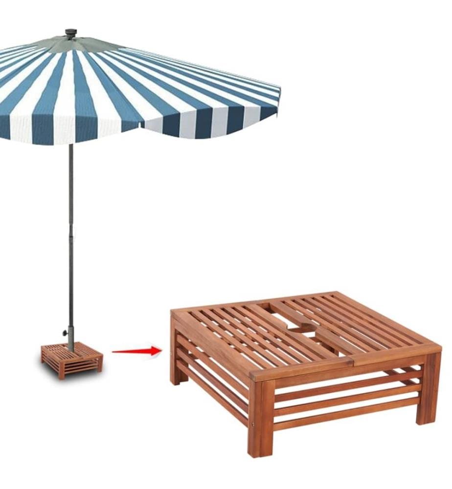 Couverture de support de parasol en bois