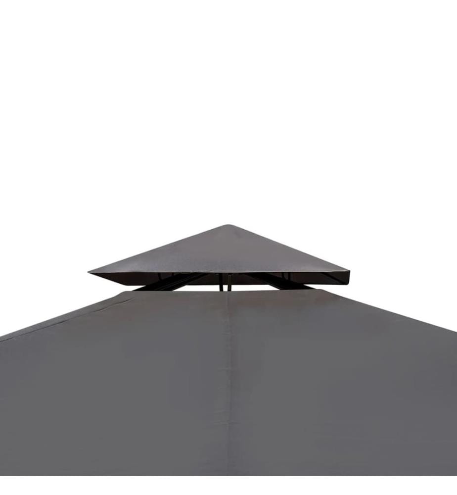 Gartenpavillon mit Dach 3 x 4 m Dunkelgrau