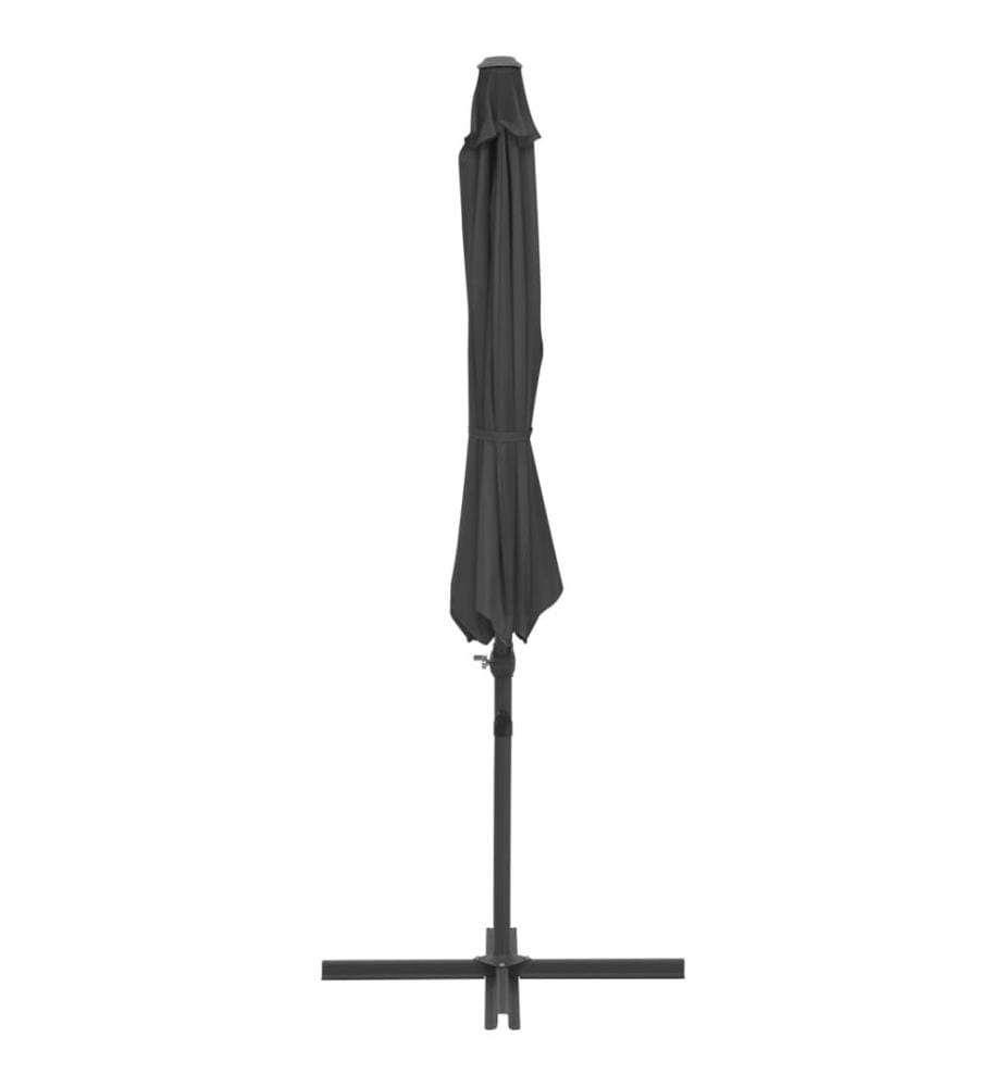 Ampelschirm mit Stahl-Mast 300 cm Anthrazit